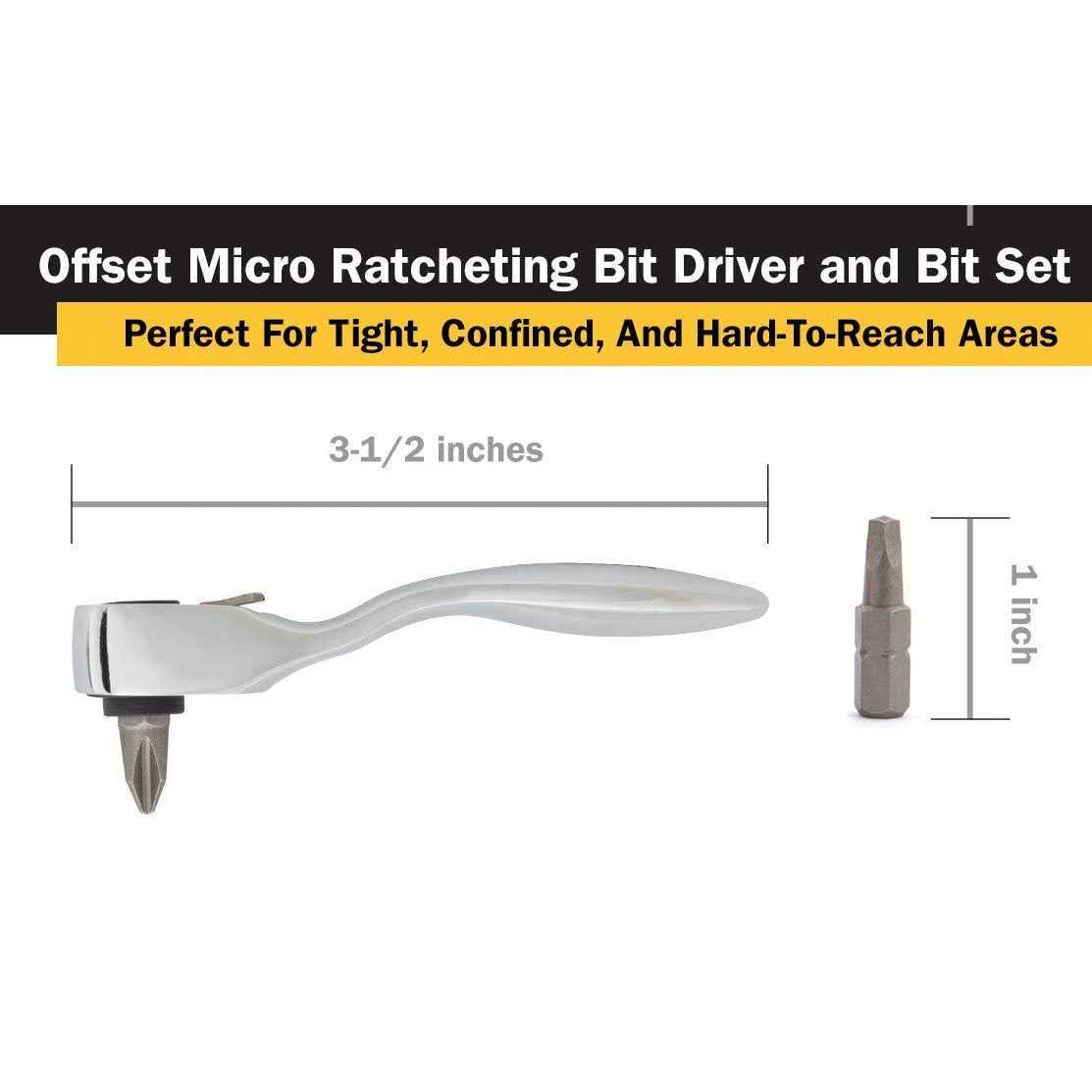Offset Micro Bit Driver With Bits 11205 Titan - Zenithce