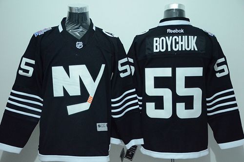 Islanders #55 Johnny Boychuk Black Alternate Stitched Jersey - Zenithce
