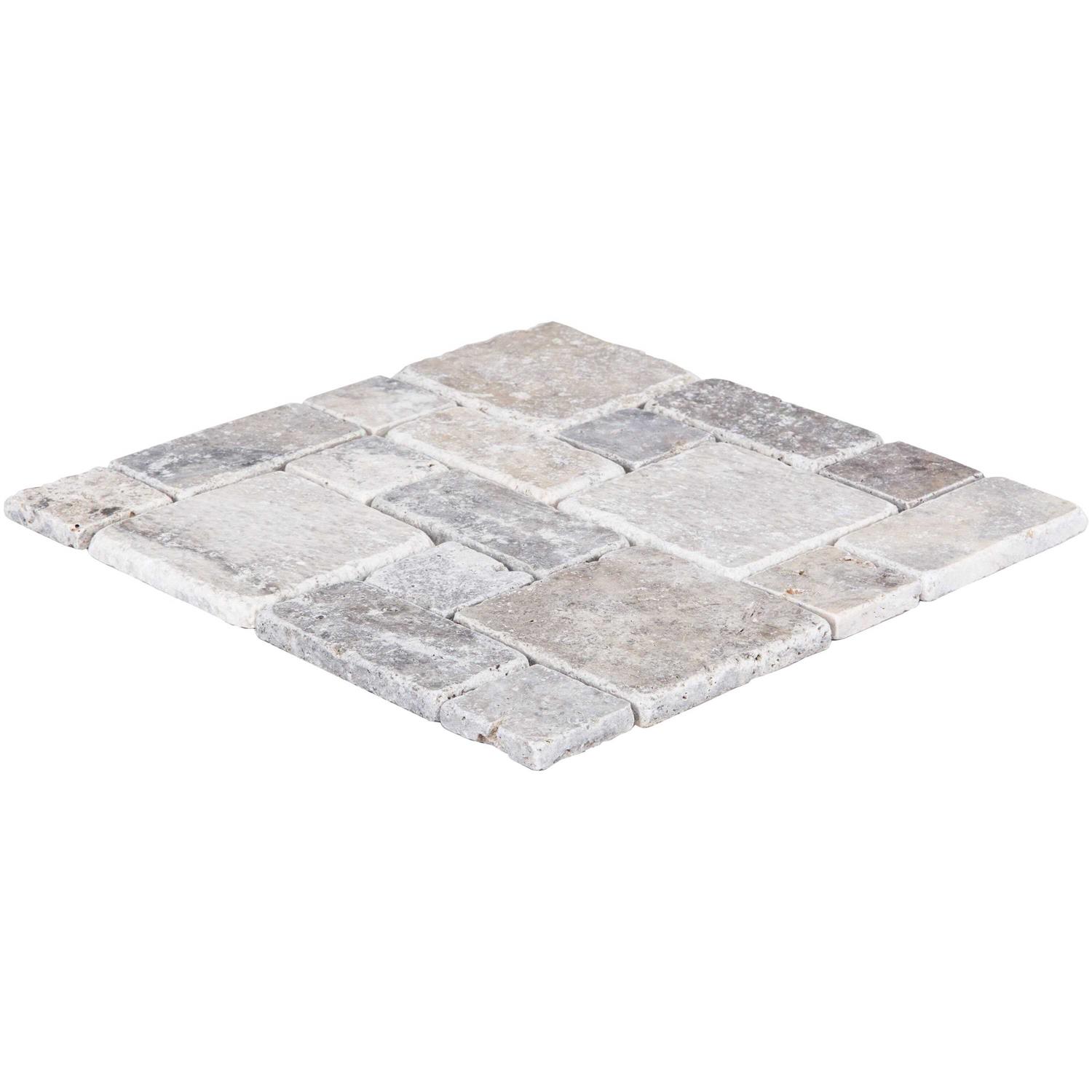 Satori River Rock Flat Polished 13-in x 13-in Polished Natural Stone Pebble and Wall Tile 20-669 - Zenithce