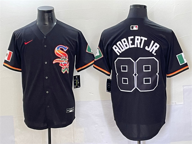 Chicago White Sox #88 Luis Robert Jr. Black Mexico Limited Stitched Jersey - Zenithce
