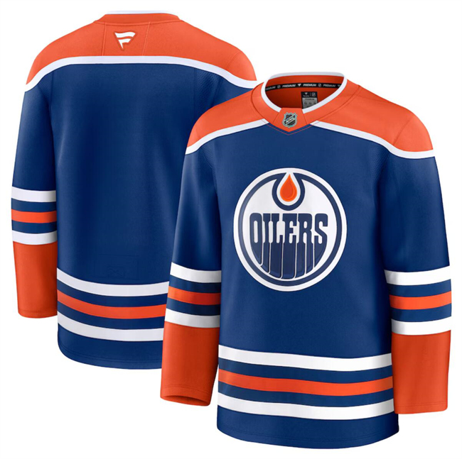 Edmonton Oilers Blank Royal 2024-25 Home Stitched Jersey - Zenithce
