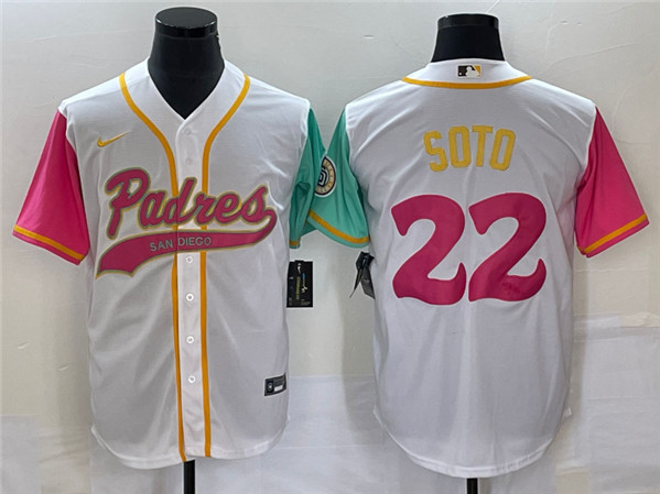 San Diego Padres #22 Juan Soto White City Connect Cool Base Stitched Jersey - Zenithce