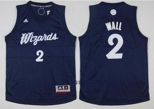 Washington Wizards #2 John Wall adidas Navy Blue 2016 Christmas Day Stitched Swingman Jersey - Zenithce