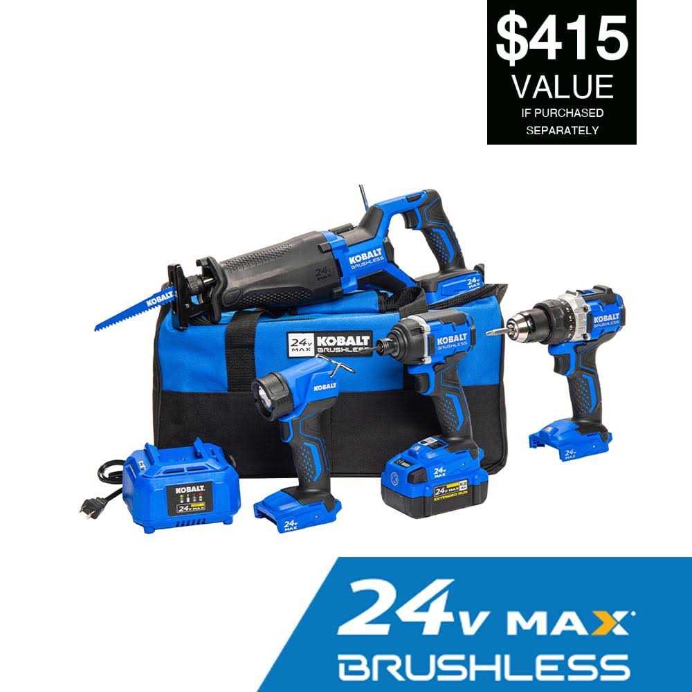 Kobalt Next-Gen 2-Tool Brushless Power Tool Combo Kit with Soft Case KLC 2324A-03 - Zenithce