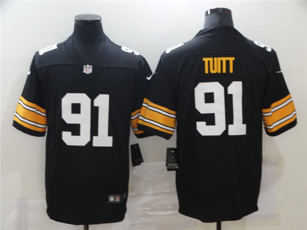 Pittsburgh Steelers #91 Stephon Tuitt Black Vapor Untouchable Limited Stitched Jersey - Zenithce