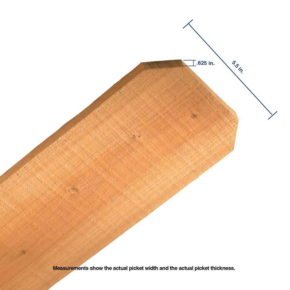 Lowe’s 5/8-in x 5-1/2-in x 5-ft Western Red Cedar Flat-top Fence Picket 63022 - Zenithce