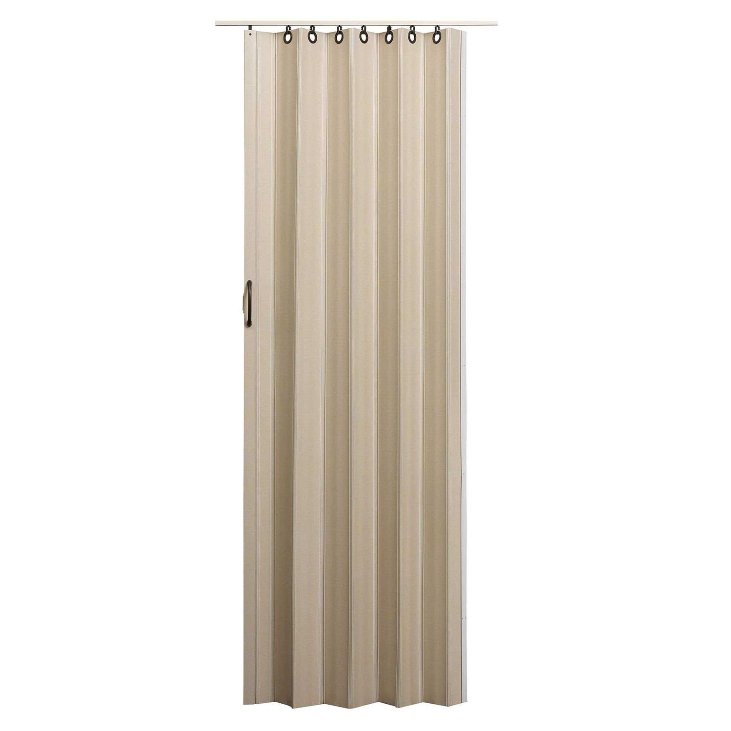 Spectrum 36 in. x 80 in. Century Vinyl White Frosted Square Acrylic Accordion Door - Zenithce