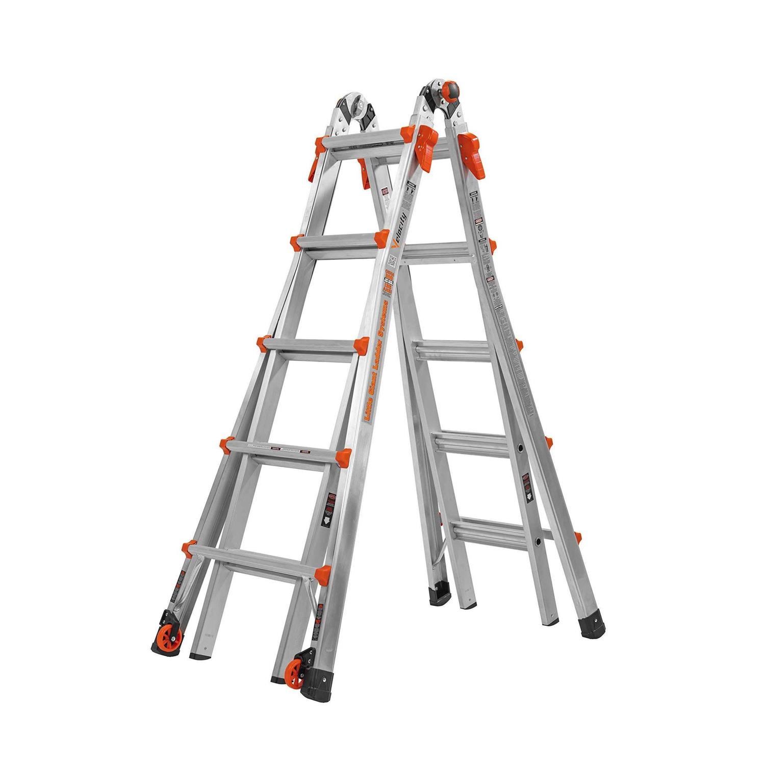 Little Giant Velocity 17 ft. H Aluminum Extension Ladder - Zenithce