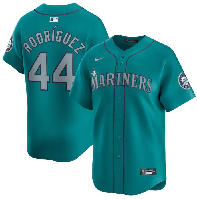 Seattle Mariners #44 Julio Rodríguez Aqua Alternate Limited Stitched Jersey - Zenithce