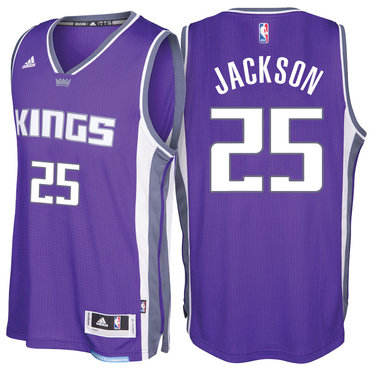 Sacramento Kings #25 Justin Jackson Road Purple New Swingman Jersey - Zenithce