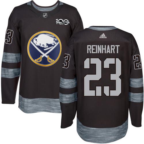 Sabres #23 Sam Reinhart Black 1917-2017 100th Anniversary Stitched Jersey - Zenithce