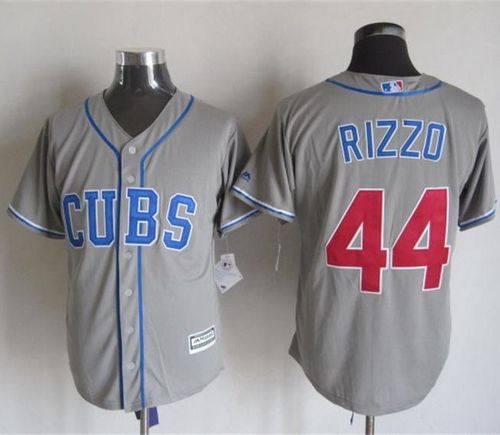 Cubs #44 Anthony Rizzo Grey Alternate Road New Cool Base Stitched Jersey - Zenithce