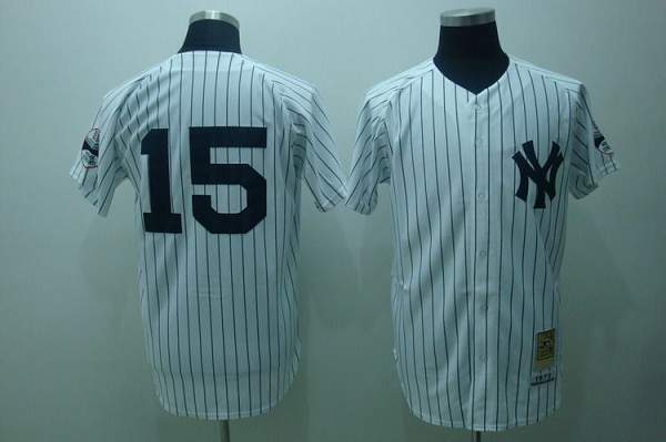 Mitchell And Ness Yankees #15 Thurman Munson Stitched White Throwback Jersey - Zenithce