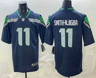 Seattle Seahawks #11 Jaxon Smith Njigba Limited Navy Vapor Jersey - Zenithce