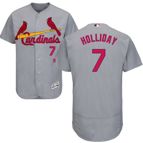 Cardinals #7 Matt Holliday Grey Flexbase Authentic Collection Stitched Jersey - Zenithce