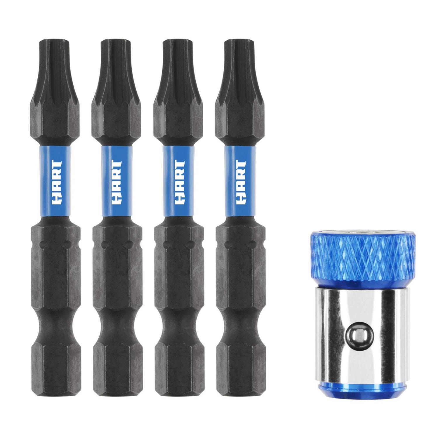 HART 5-Piece Assorted Screw Extractor Set with Modular Case for Screws and Bolt Removal - Zenithce