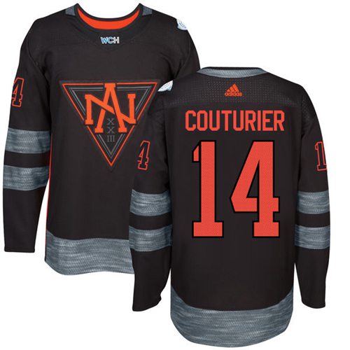 Team North America #14 Sean Couturier Black 2016 World Cup Stitched Jersey - Zenithce