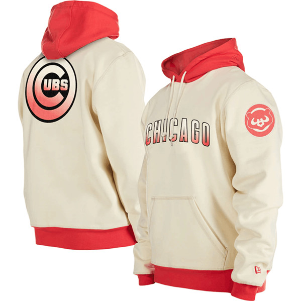 Chicago Cubs White Color Pack Team Front Back Pullover Hoodie - Zenithce