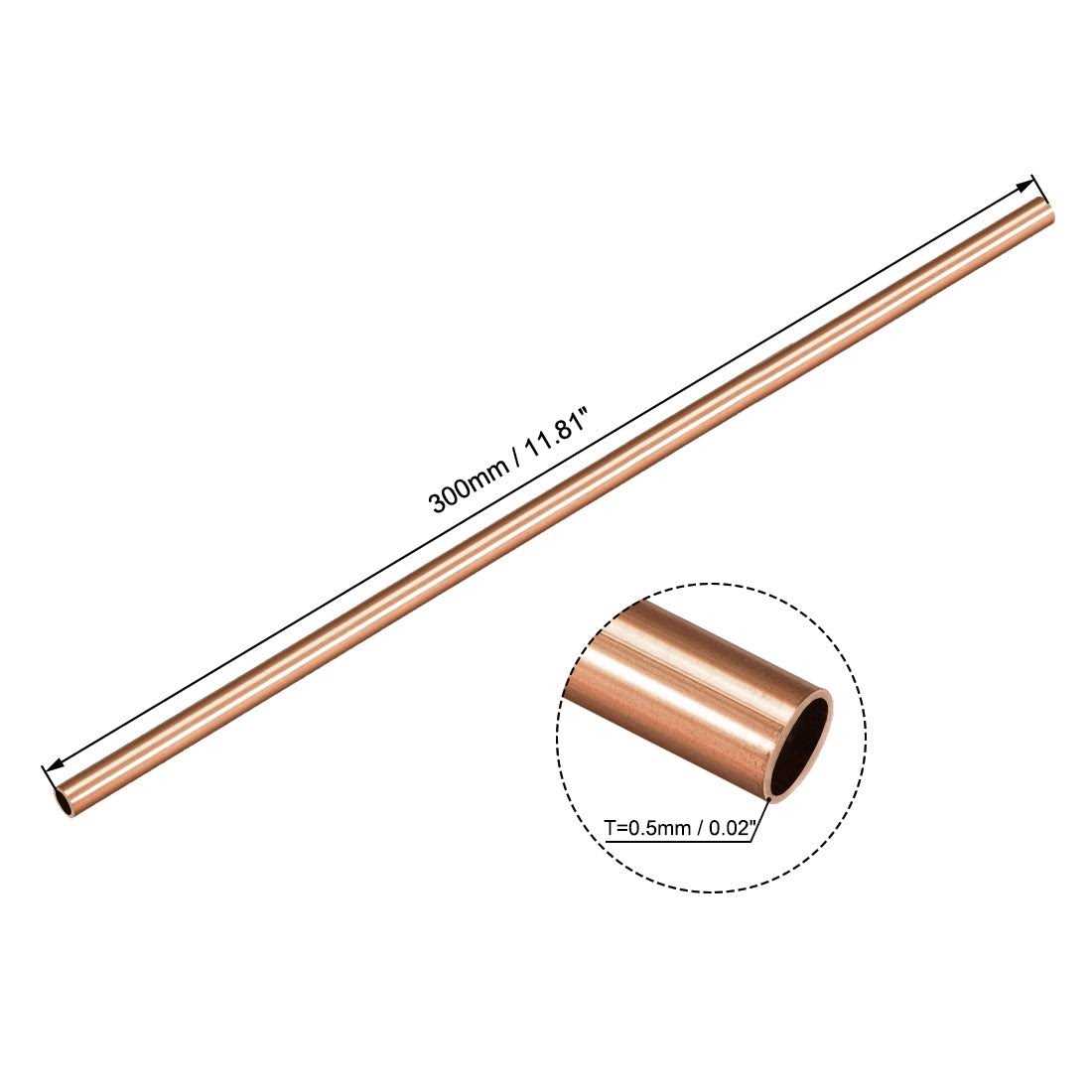 Harfington Copper Tube Round Metal Tubing - Zenithce