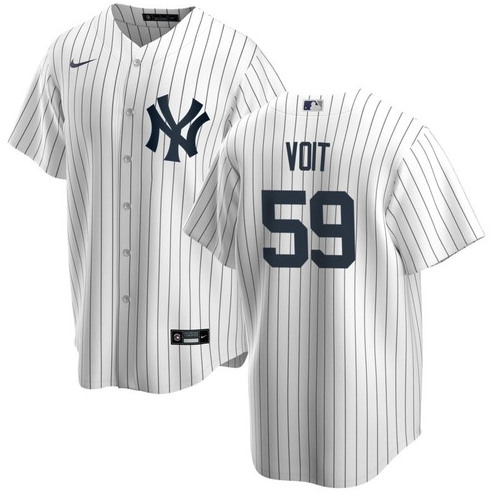 New York Yankees #59 Luke Voit White Cool Base Stitched Jersey - Zenithce