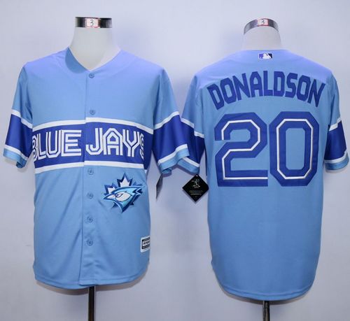 Blue Jays #20 Josh Donaldson Light Blue Exclusive New Cool Base Stitched Jersey - Zenithce