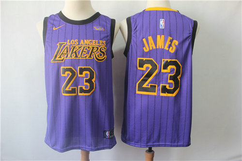 Lakers 23 Lebron James 2019 City Edition Swingman Jersey - Zenithce