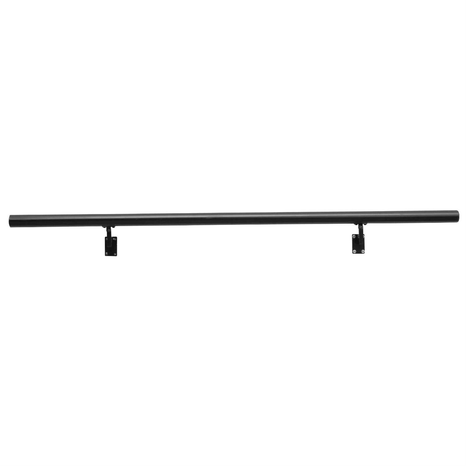 VEVOR Handrail Stair Railing 7 in. H x Wall Mount Handrails for Outdoor Stairs Black Aluminum Alloy Stair Railing Kit - Zenithce