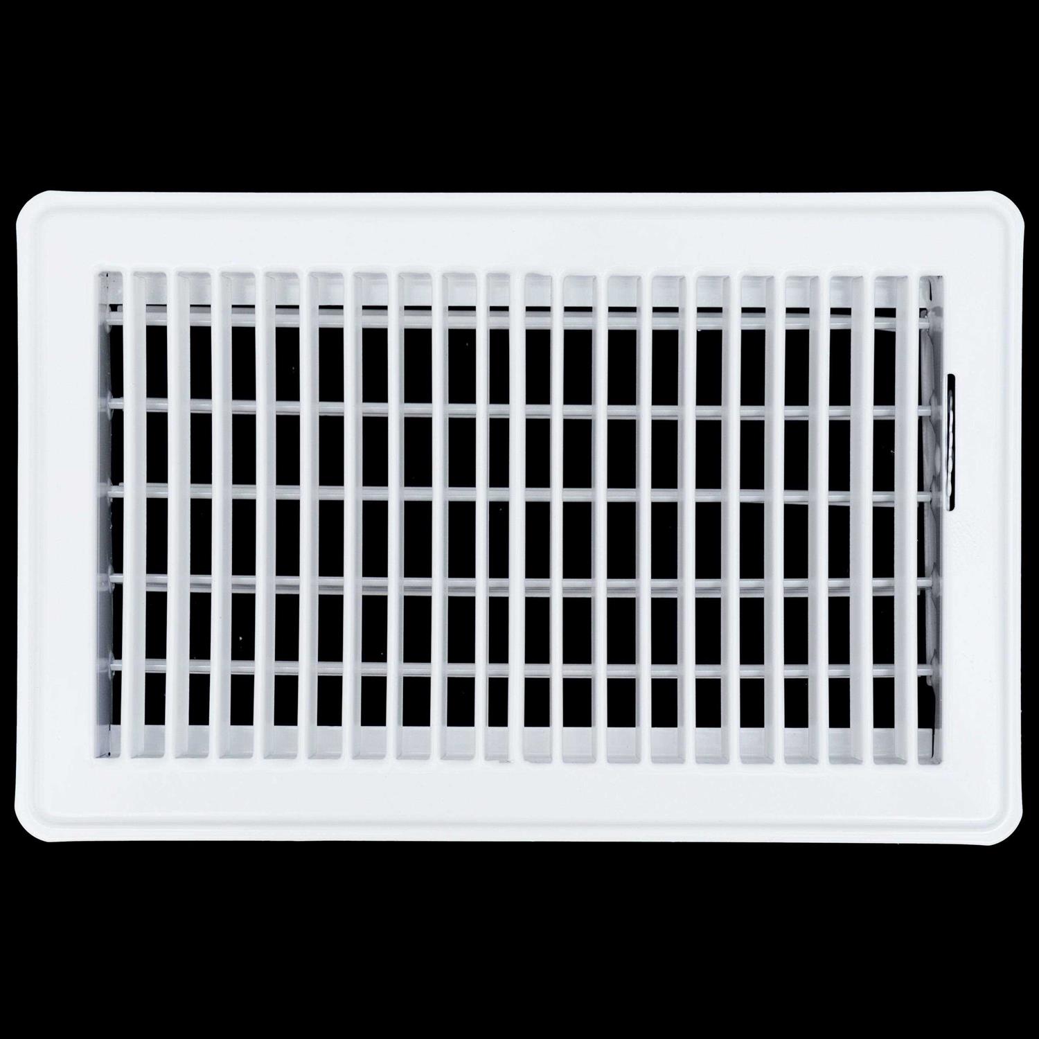 Handua Floor Register with Louvered Design Heavy Duty Walkable Design with Damper - Zenithce