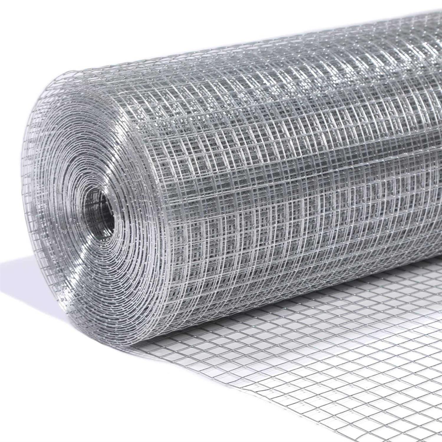 LAN JIA 1/4 Hardware Cloth 36inch x 50foot 23 Gauge Hot Dip Galvanized After Welding Chicken Wire Mesh Roll Galvanized Wire Mesh Roll Garden Fencing - Zenithce