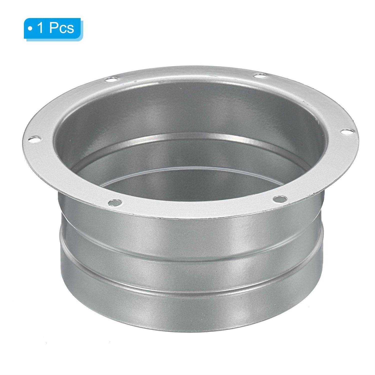 Harfington Duct Connector Flange Metal Straight Pipe Exhaust Hose Flange for Heating Cooling Ventilation HVAC System - Zenithce