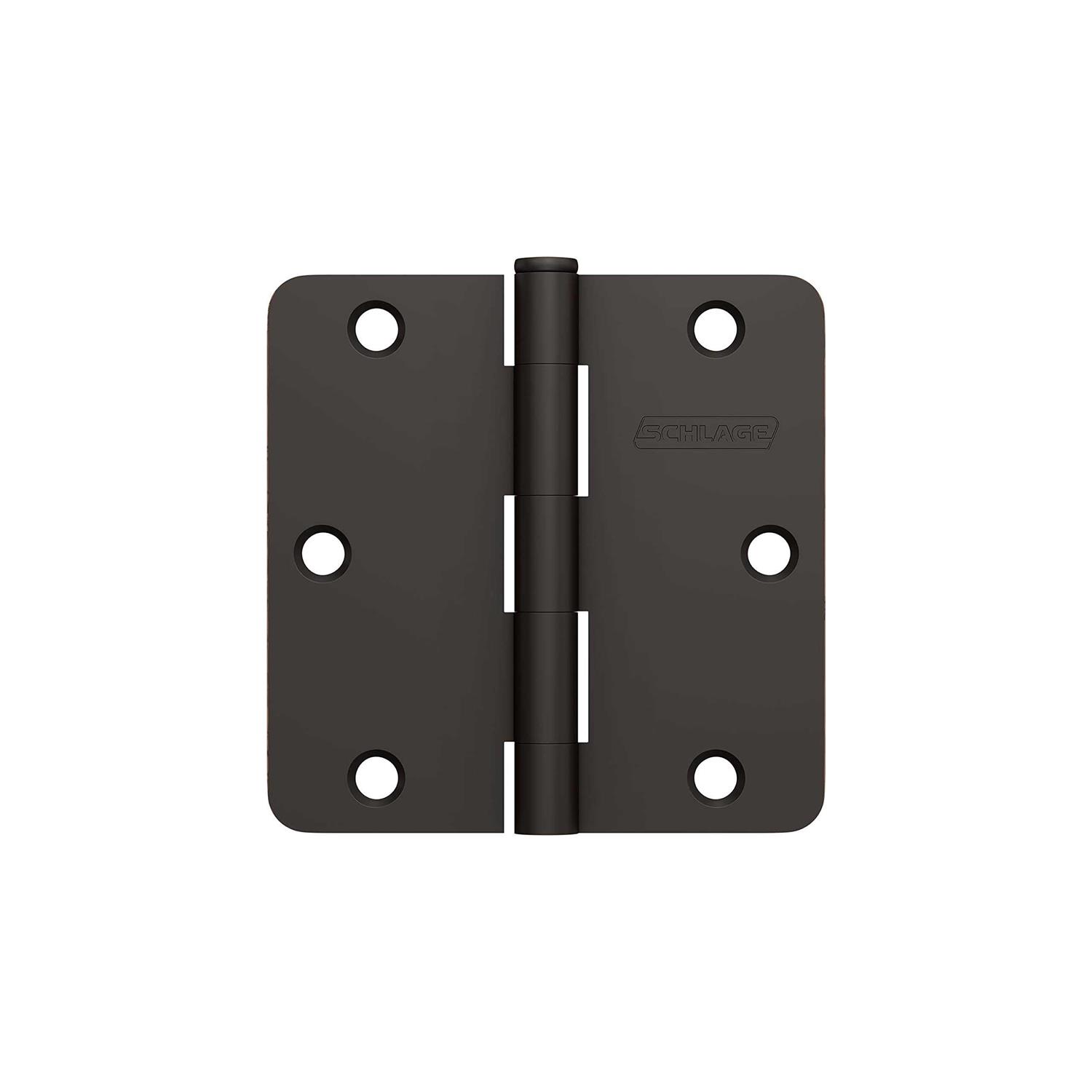 Schlage Pack of Three 3.5 x 3.5 Plain Bearing 1/4 Radius Corner - Zenithce