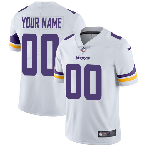 Minnesota Vikings Customized White Vapor Untouchable NFL Stitched Limited Jersey - Zenithce