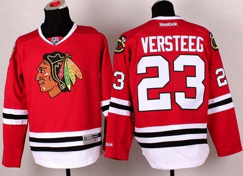Blackhawks #23 Kris Versteeg Red Stitched Jersey - Zenithce