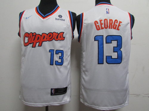 Clippers 13 Paul George White City Edition Swingman Jersey - Zenithce