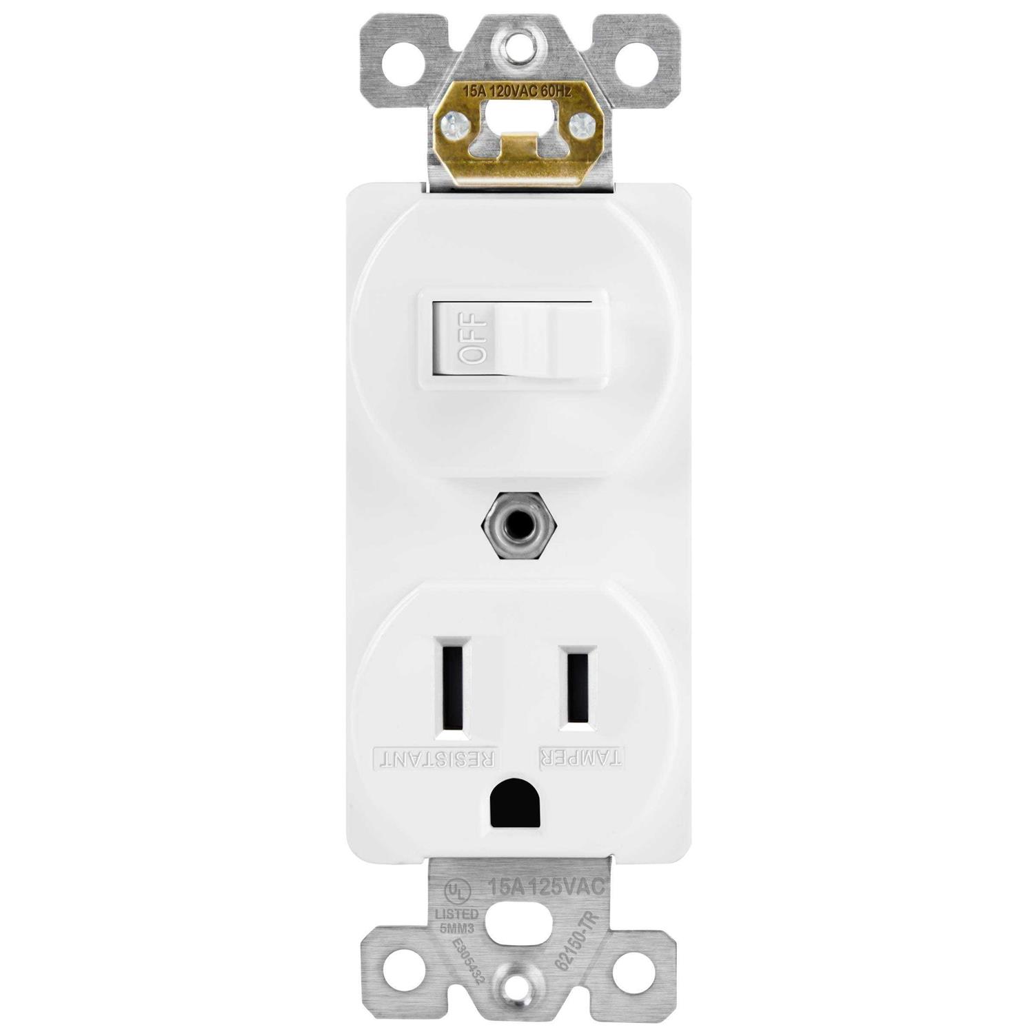 Enerlites 15 Amp Decorator Duplex Outlet Receptacle - Zenithce
