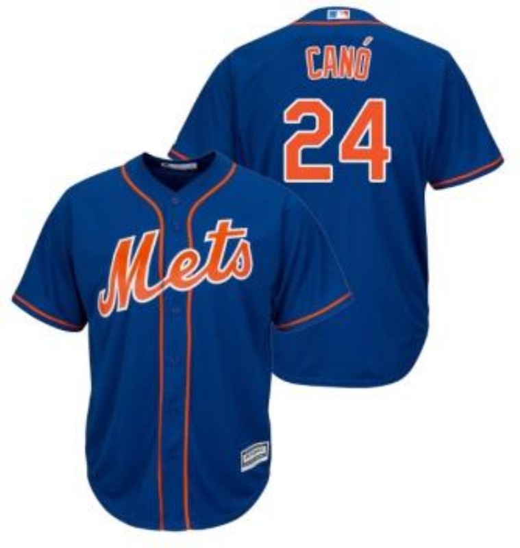 New York Mets #24 Robinson Cano Blue 2019 Cool Base Stitched Jersey - Zenithce