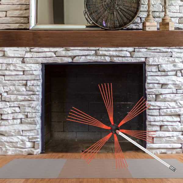 VEVOR Chimney Sweep Kit Chimney Brush Kit Nylon Flexible Rods Rotary Chimney Cleaning Tool Kit Fireplace Tool - Zenithce