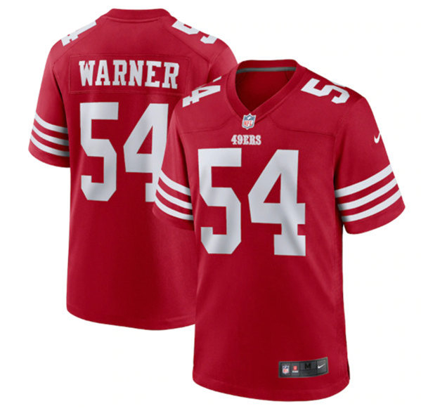 San Francisco 49ers #54 Fred Warner 2022 New Scarlet Stitched Game Jersey - Zenithce