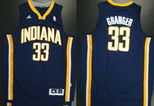 Indiana Pacers #33 Danny Granger Revolution 30 Swingman Navy Blue Jersey - Zenithce