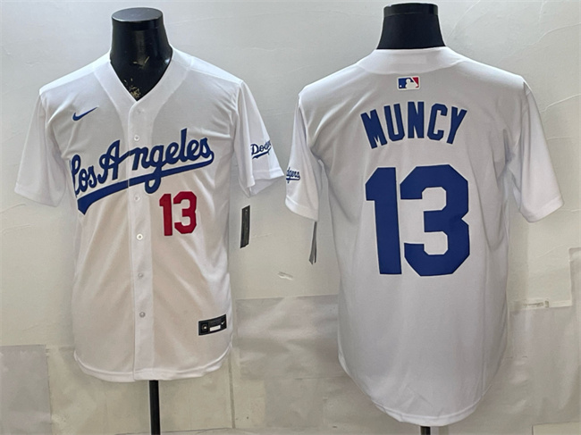 Los Angeles Dodgers #13 Max Muncy White Alternate Stadium Stitched Jersey - Zenithce