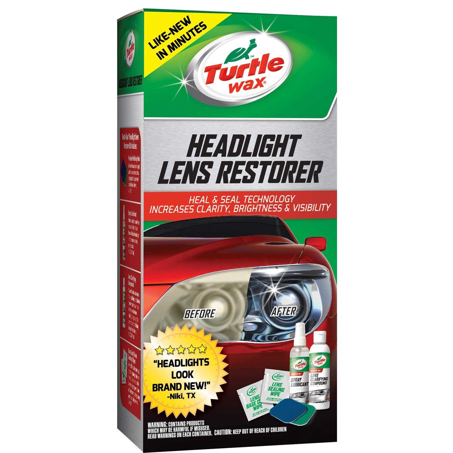 Turtle Wax Headlight Lens Restorer Kit - Zenithce