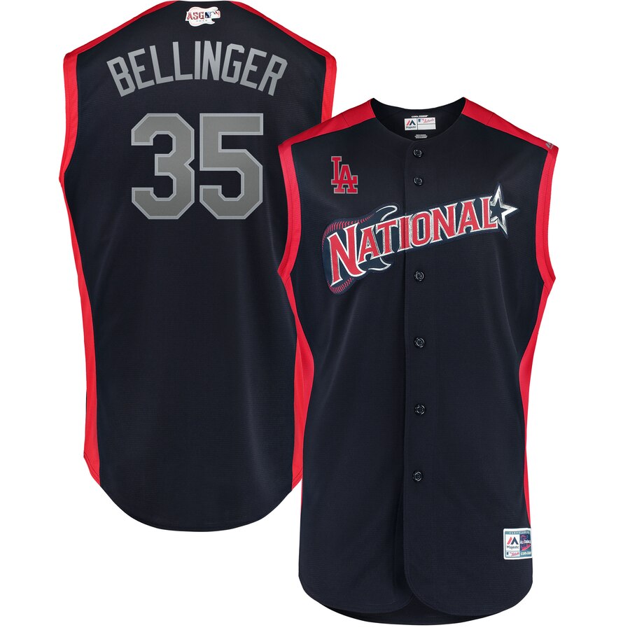 National League #35 Cody Bellinger Navy 2019 All-Star Game Workout Stitched Jersey - Zenithce