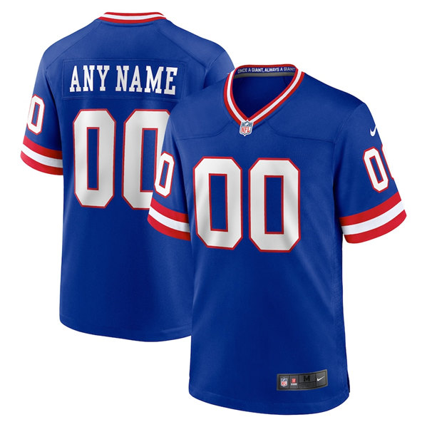 New York Giants Customized 2020 Royal Stitched Game Jersey - Zenithce