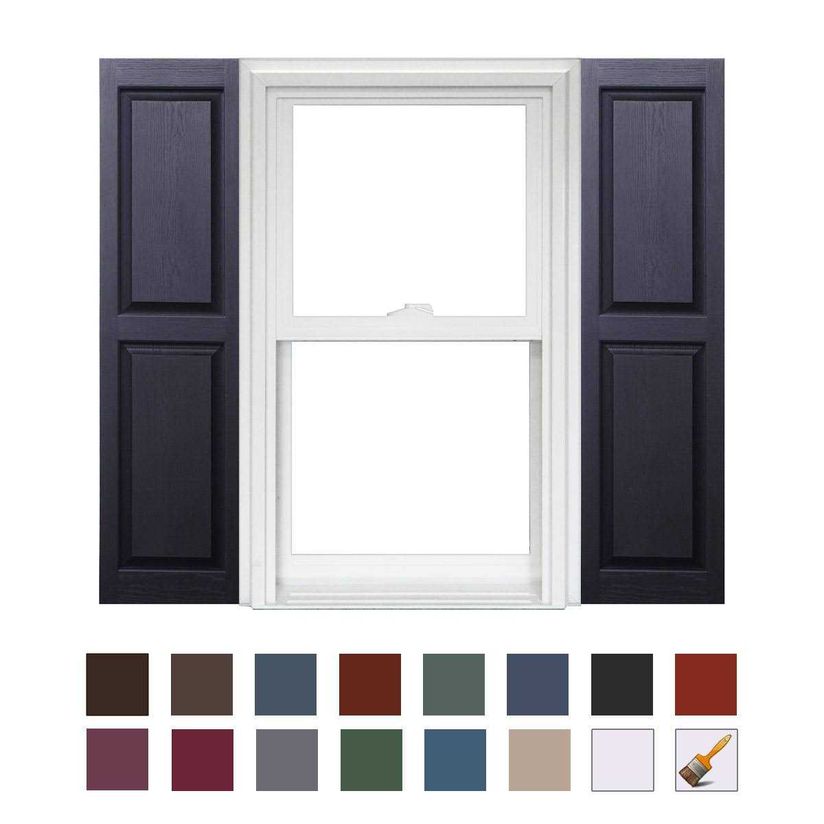 Homeside Open Louver Vinyl Shutters In Stock Now - Zenithce