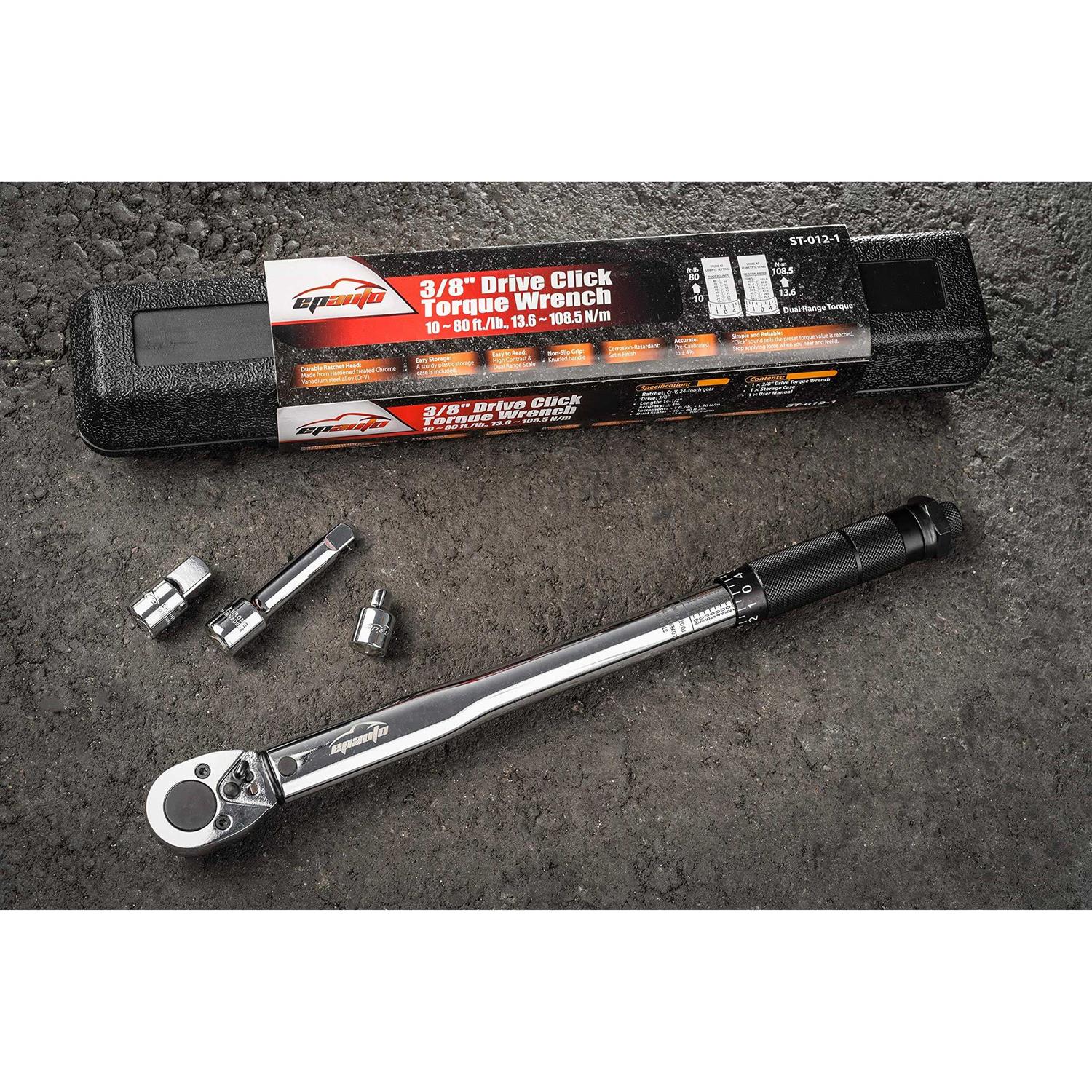 Epauto 3/8-Inch Drive Click Torque Wrench - Zenithce