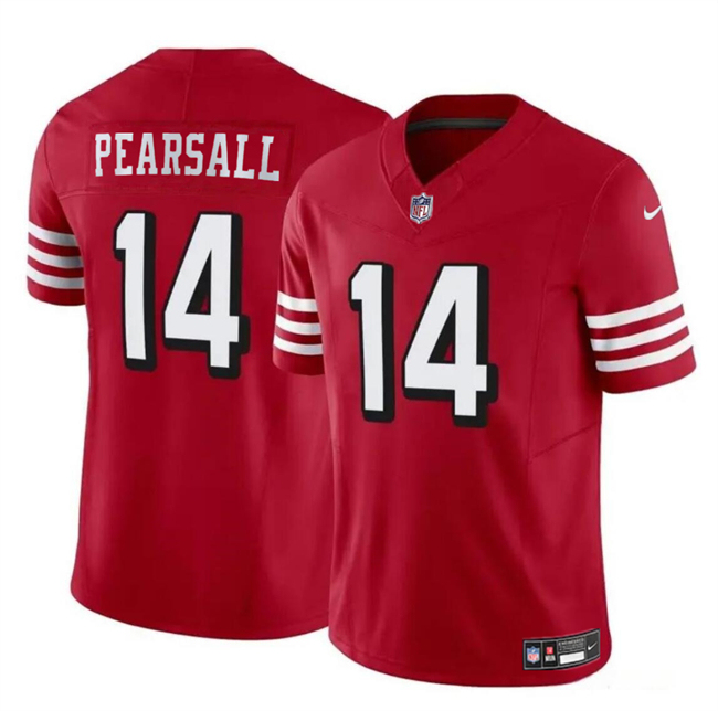 San Francisco 49ers #14 Ricky Pearsall New Red 2024 Draft F.U.S.E. Vapor Untouchable Limited Stitched Jersey - Zenithce