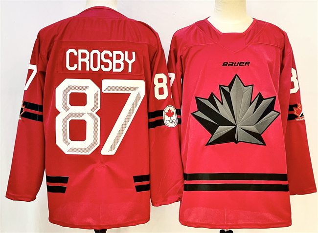 Canada #87 Sidney Crosby Red Stitched Jersey - Zenithce