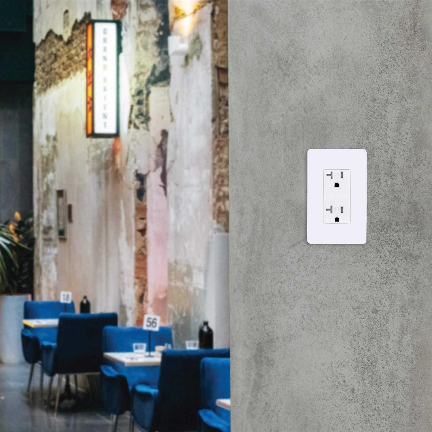 Faith 20 Amp Tamper-Resistant Outlet 20A 125V Decorator Receptacle - Zenithce