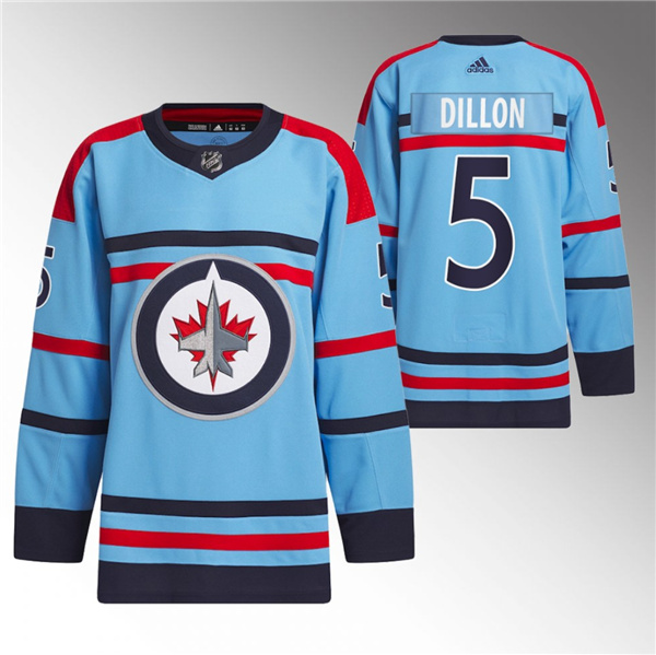 Winnipeg Jets #5 Brenden Dillon Light Blue Anniversary Primegreen Stitched Jersey - Zenithce
