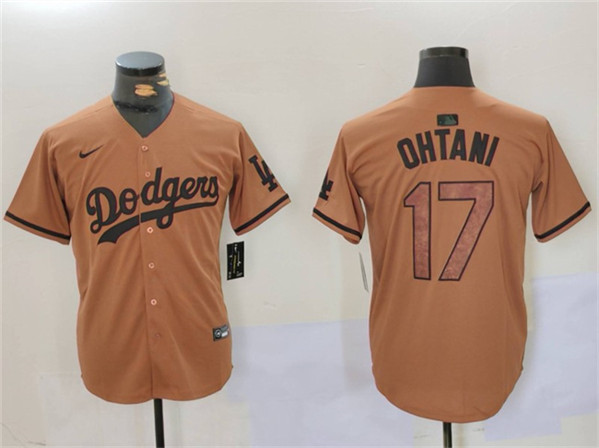 Los Angeles Dodgers #17 Shohei Ohtani Brown Cool Base Stitched Jersey - Zenithce